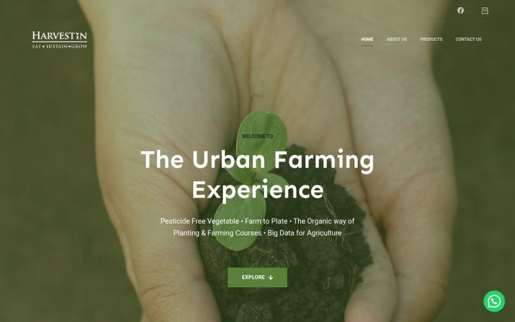 Homepage of harvestin.my