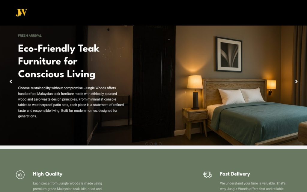 Homepage of junglewoods.com