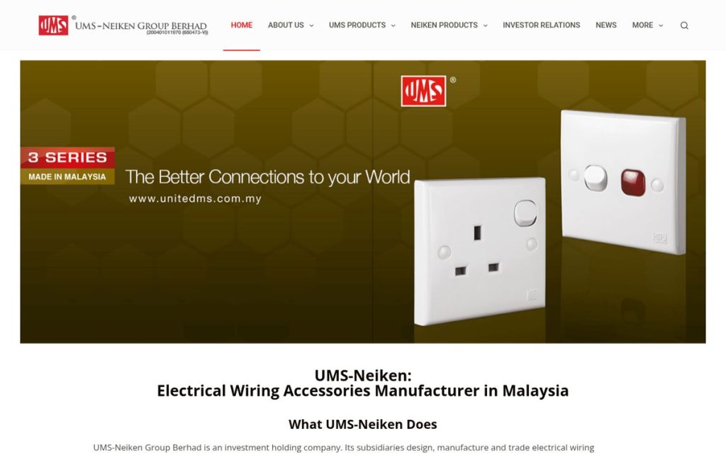 Homepage of ums-neiken.com