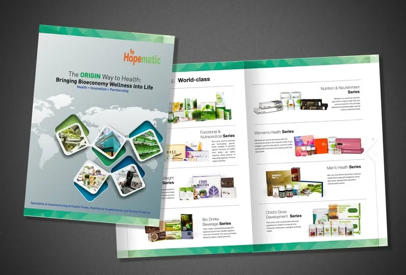 Origin company catalogue design by Adxus