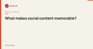 What makes social content memorable?